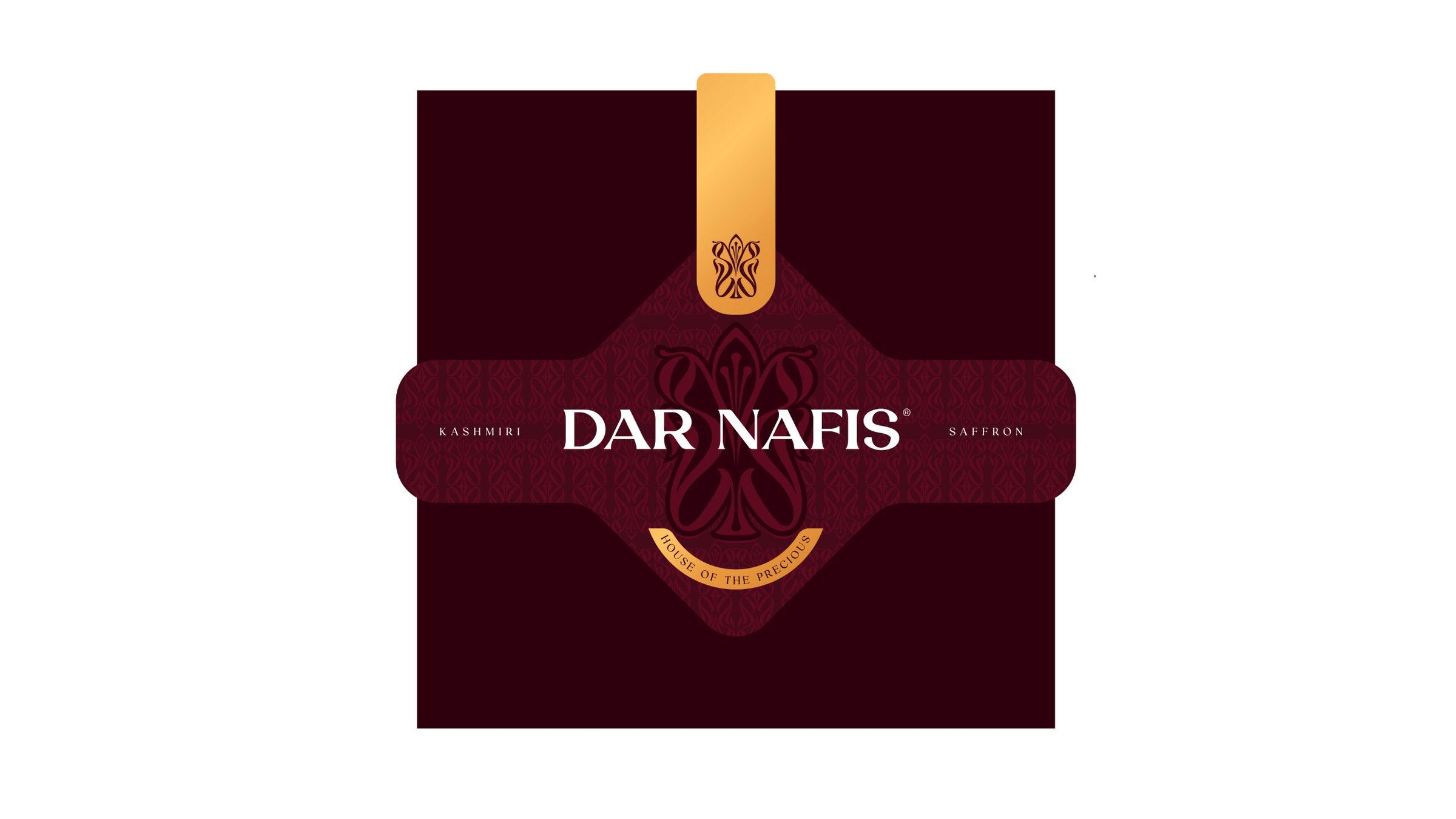 Sash label applied to the crimson presentation case
